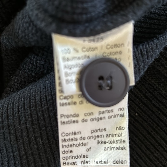 LACOSTE 🐊 size 3/small full button cardigan w/rolled collar - Picture 4 of 4